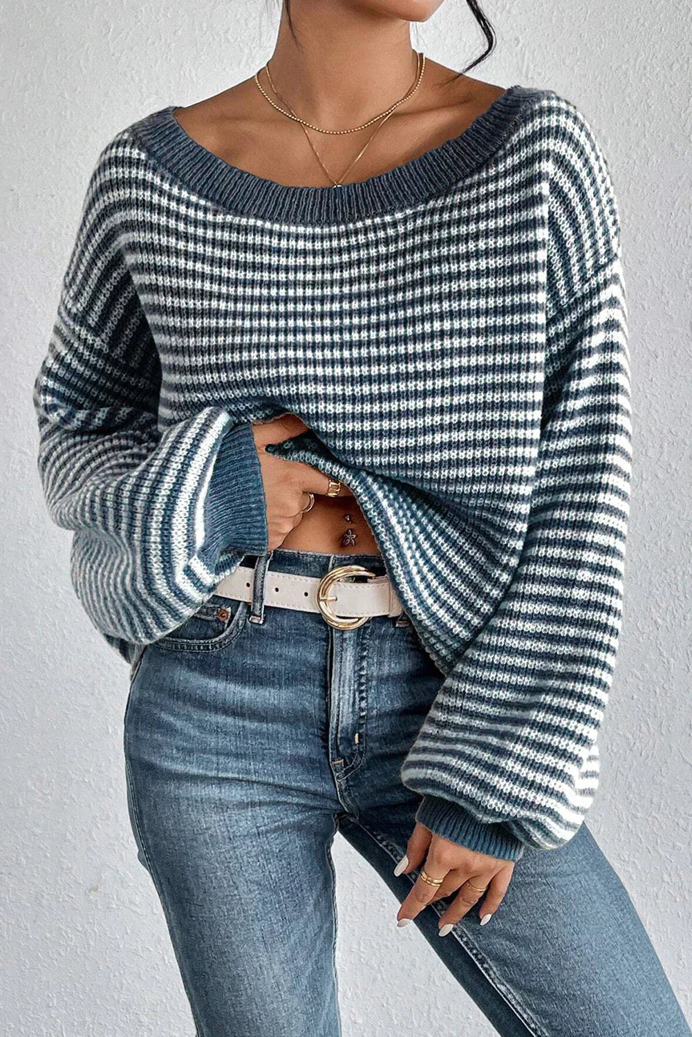 Elegant Relaxed Knit Sweater
