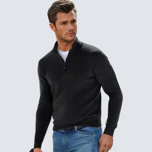 Men’s Modern Zip Long Sleeve Sweater