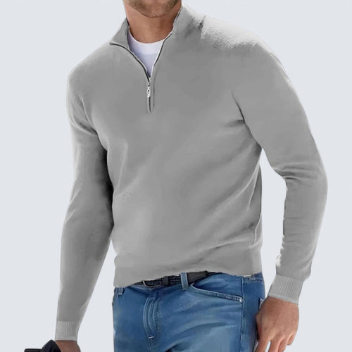 Men’s Modern Zip Long Sleeve Sweater